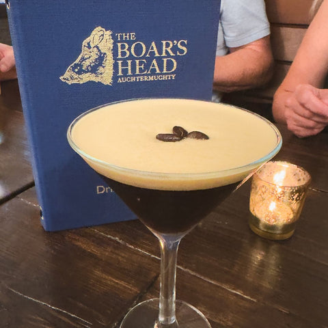 Espresso Martini with Tayport Distillery Vanilla Vodka and Coffee Liqueur