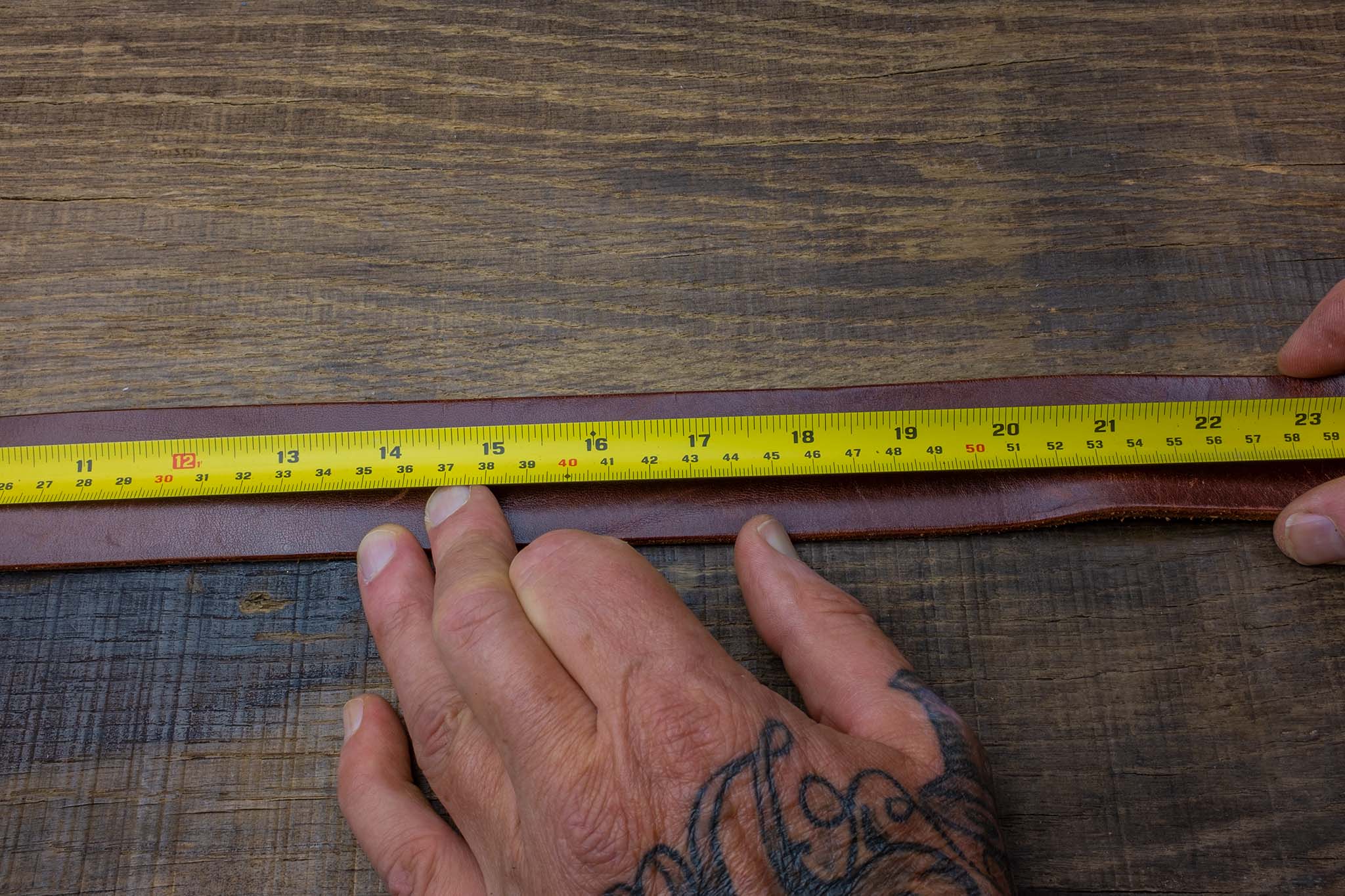 How to measure a belt | straighten the belt for a good measurement