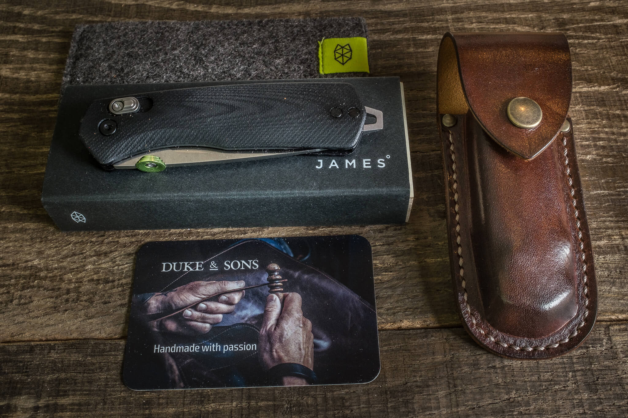 The handmade leather James Knife sheath | Duke & Sons Leather