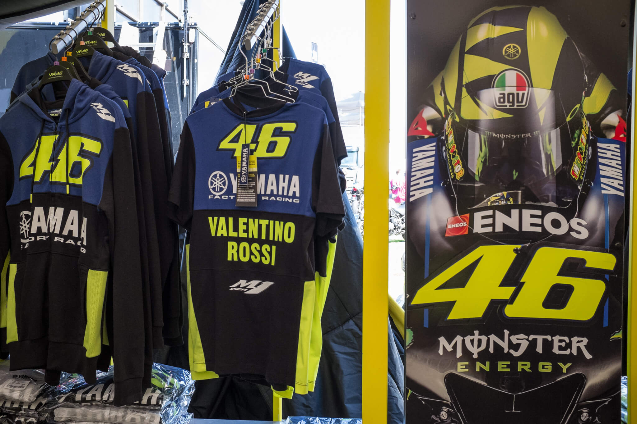 The most popular merchandise: nr. 46 Valentino Rossi