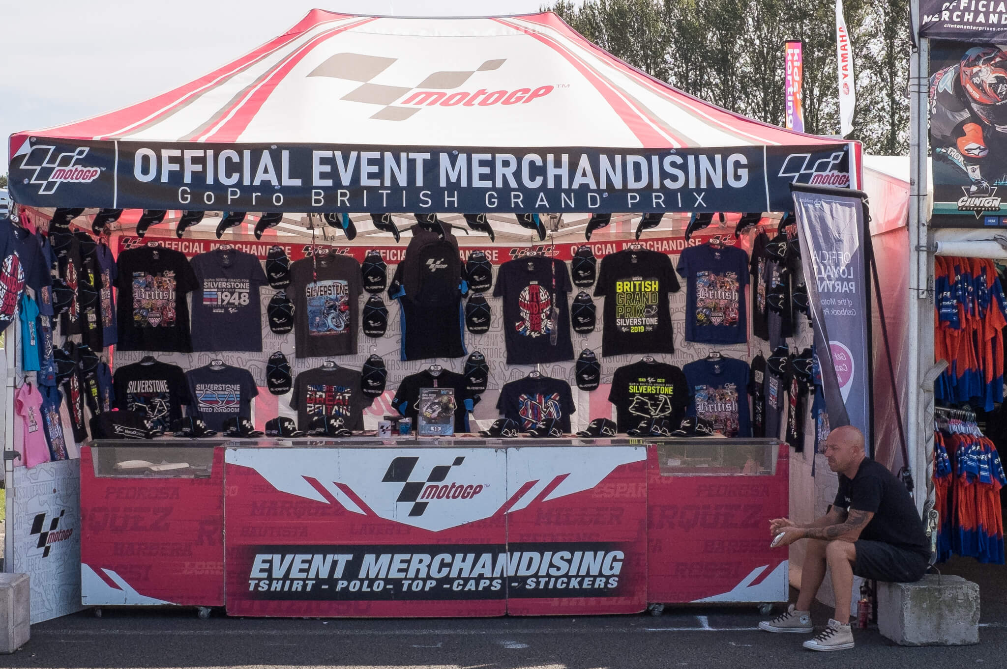 Event merchandise at Silverstone MotoGP 2019