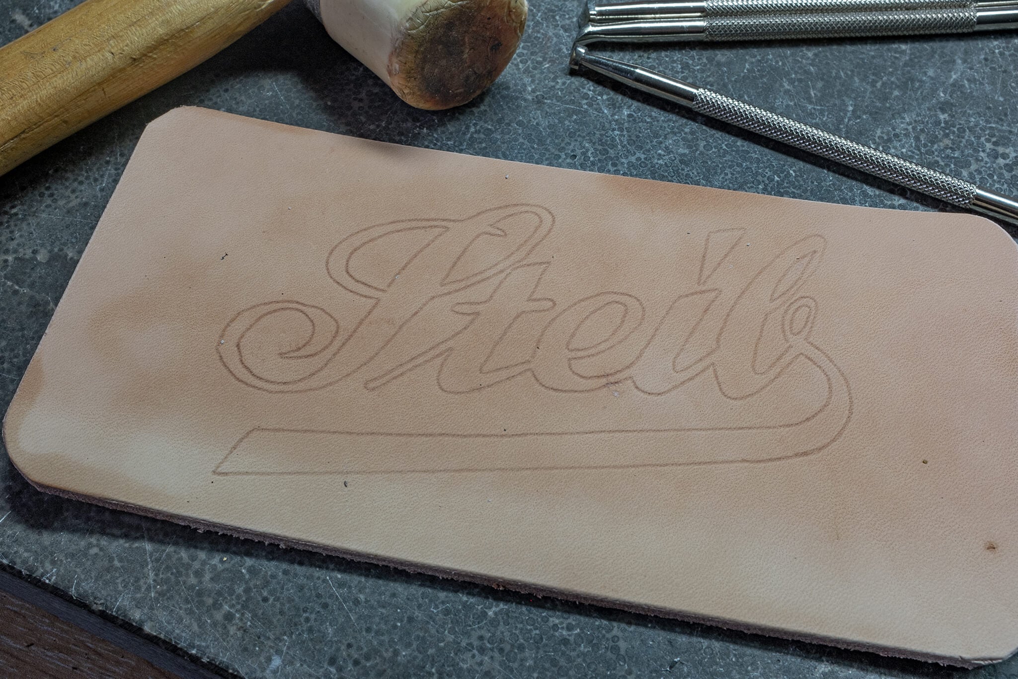 tracing the steib logo | Duke & Sons Leather