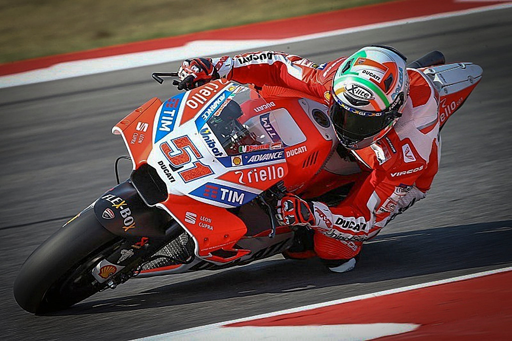 Michele Pirro on Ducati at the MotoGP
