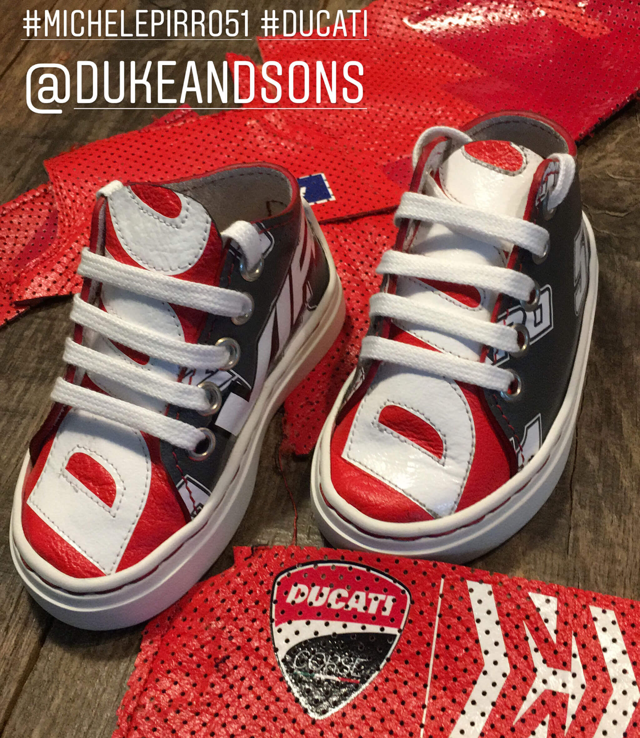 Michele Pirro Ducati MotoGP baby sneakers