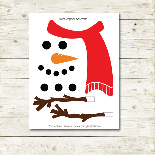 Christmas Elf Toilet Paper Snowman, Elf Printable, Instant Download ...