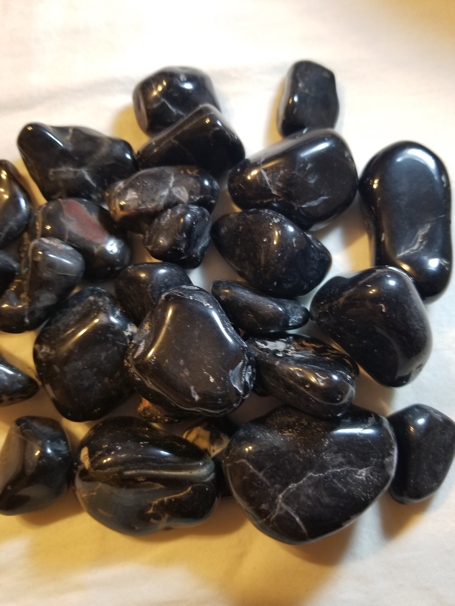 Phiyani Rue Black Onyx Stone Tumbled