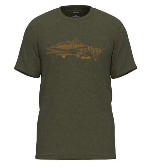 The Autumn Salmon Navy Heather T-Shirt
