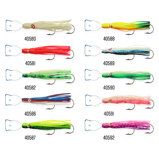 Mack's Lure 40550 Pee Wee Wiggle Hoochie Hot Pink Glow