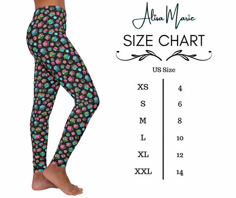 size chart for leggings
