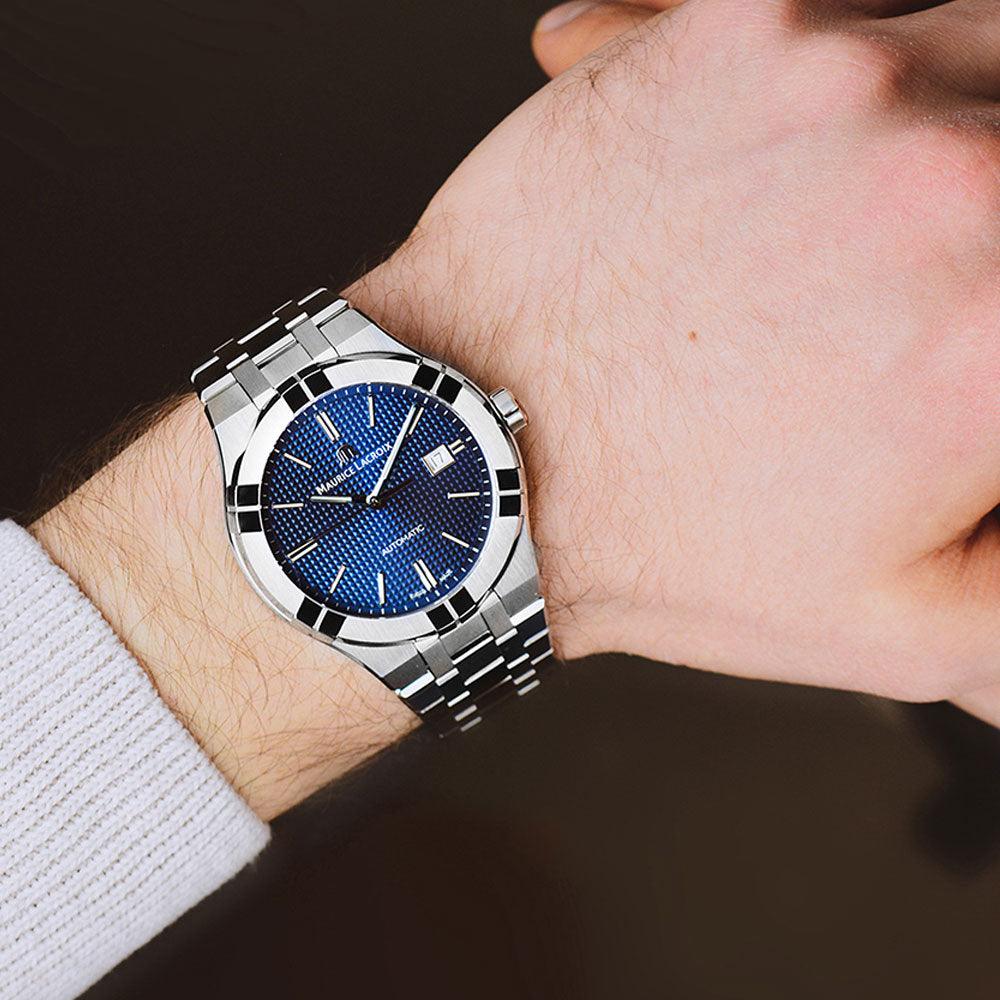 Maurice Lacroix AIKON Automatic 39mm Blue Dial Stainless Steel Bracelet 