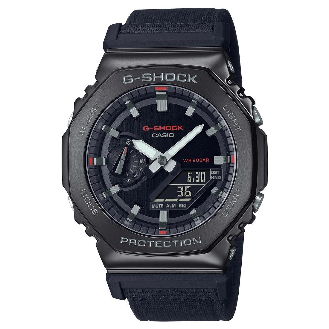 G-Shock Metal Clad Fabric Band Watch GM-2100CB-3A