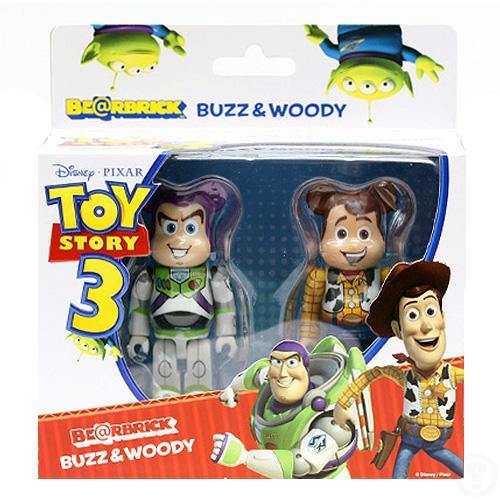 Medicom Toy Bearbrick Disney Toy Story 3 Woody & Buzz Lightyear 100% Set