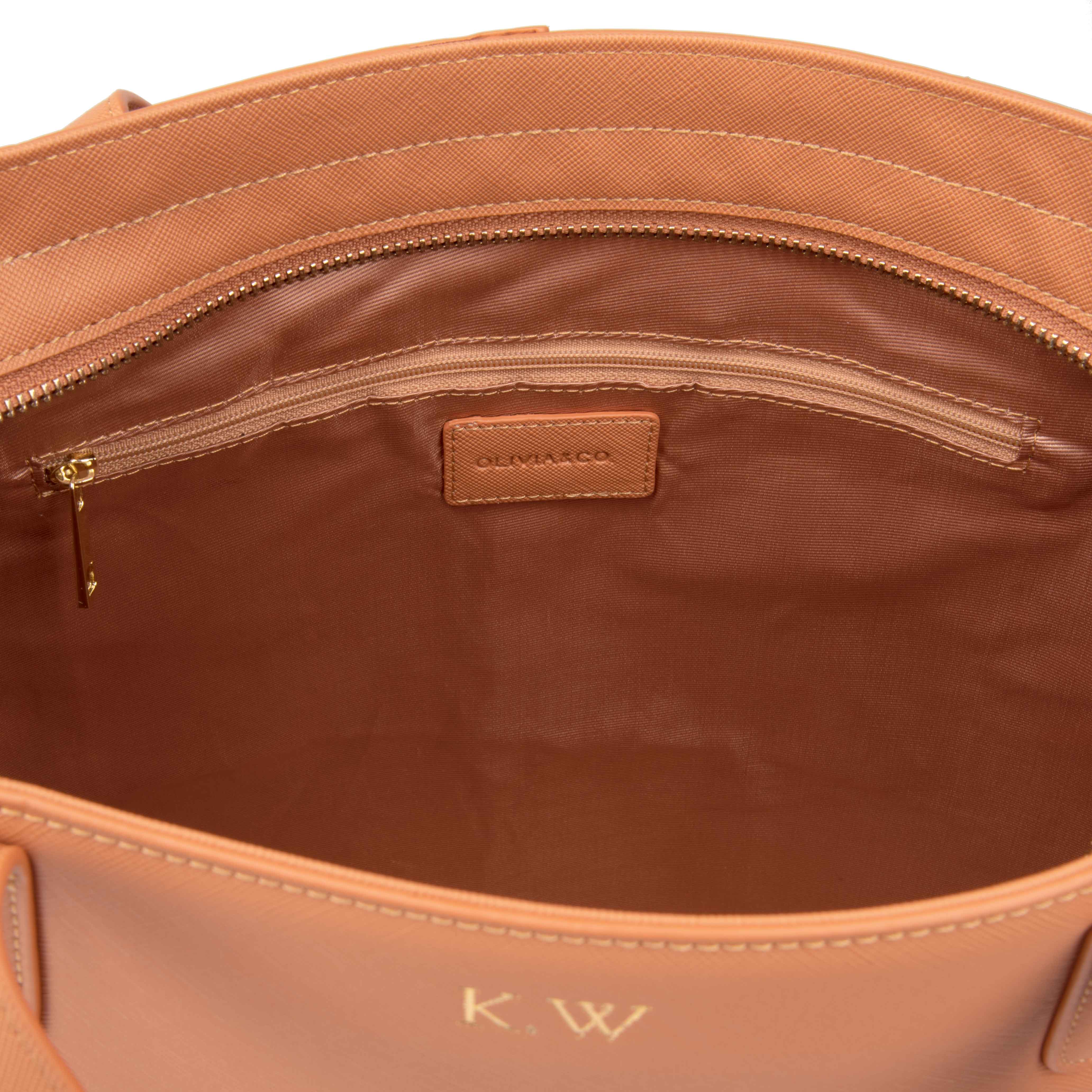 Tote Bag in Vegan Tan Leather– OLIVIA&CO.