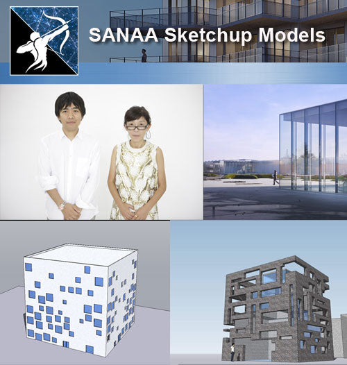 ☆【SANAA-Kazuyo Sejima+Ryue Nishizawa Architecture CAD Drawings】