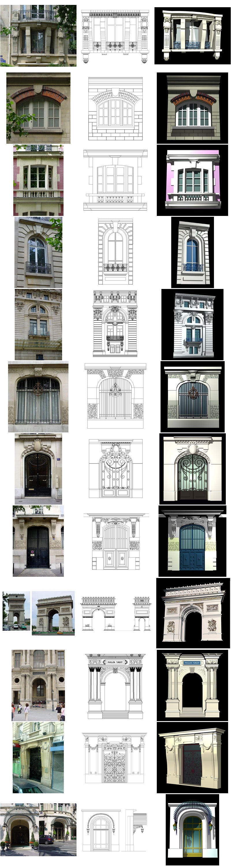 AutoCAD Window Elevations in 2D DWG Format -  Portugal