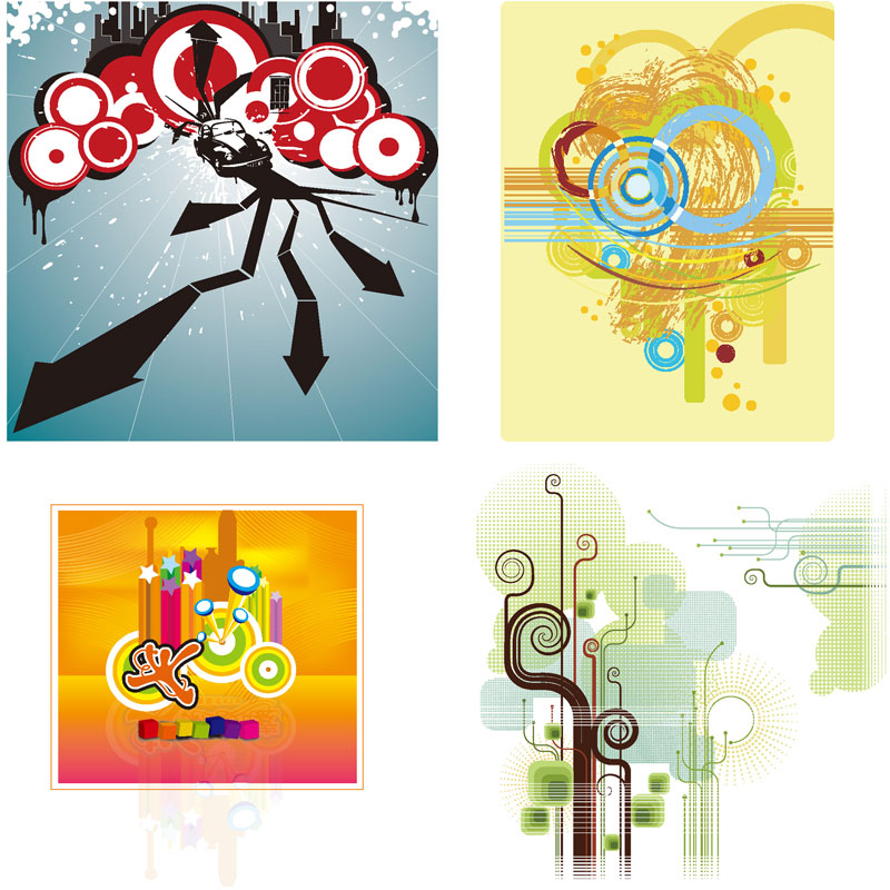 ★Free Abstract Elements V.5-Free Download Illustration AI Vector