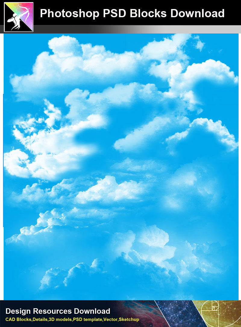 【Photoshop PSD Blocks】Landscape Sky PSD Blocks