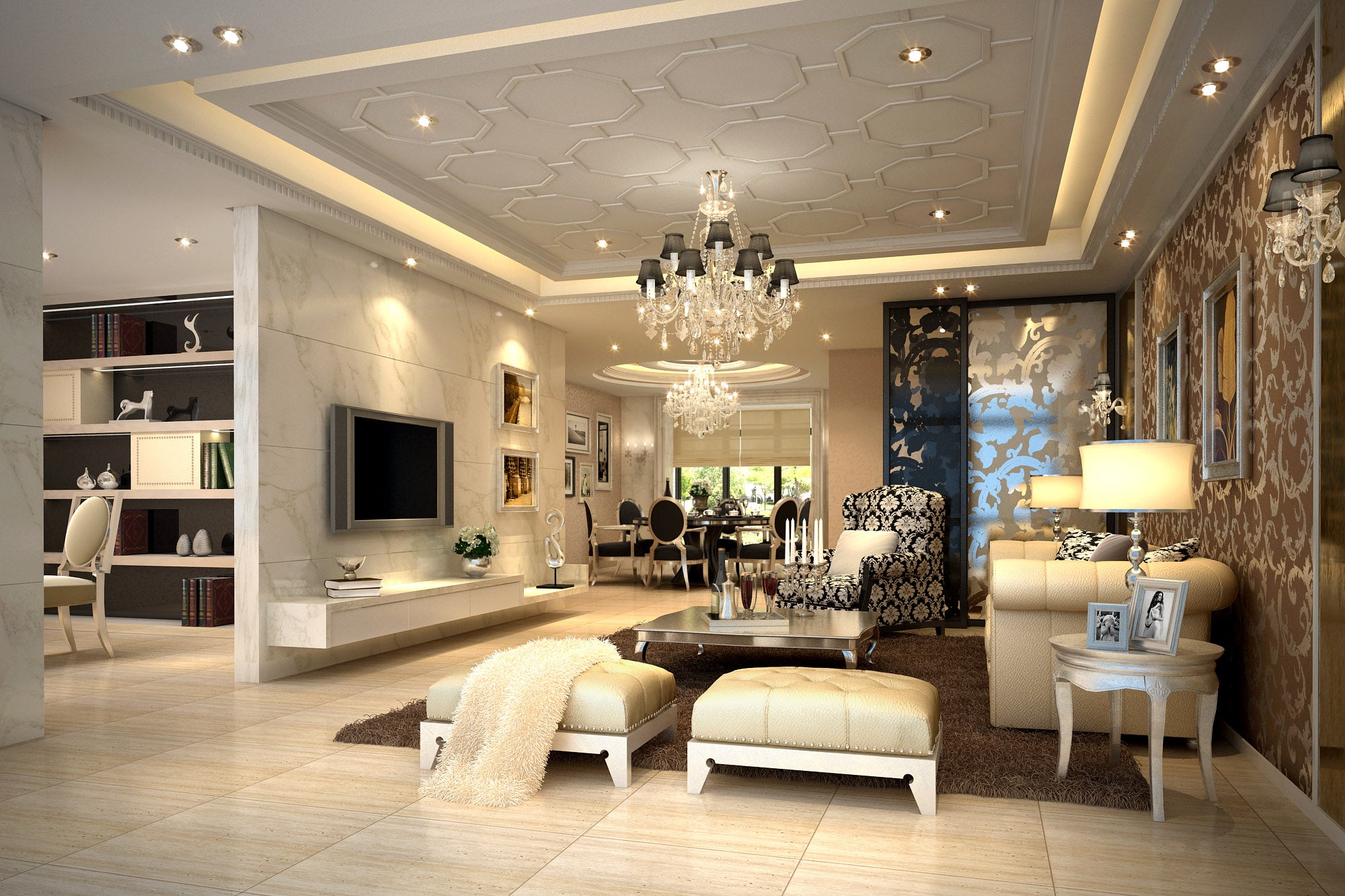 ★Download 3D Max Decoration Models -Living Room V.1