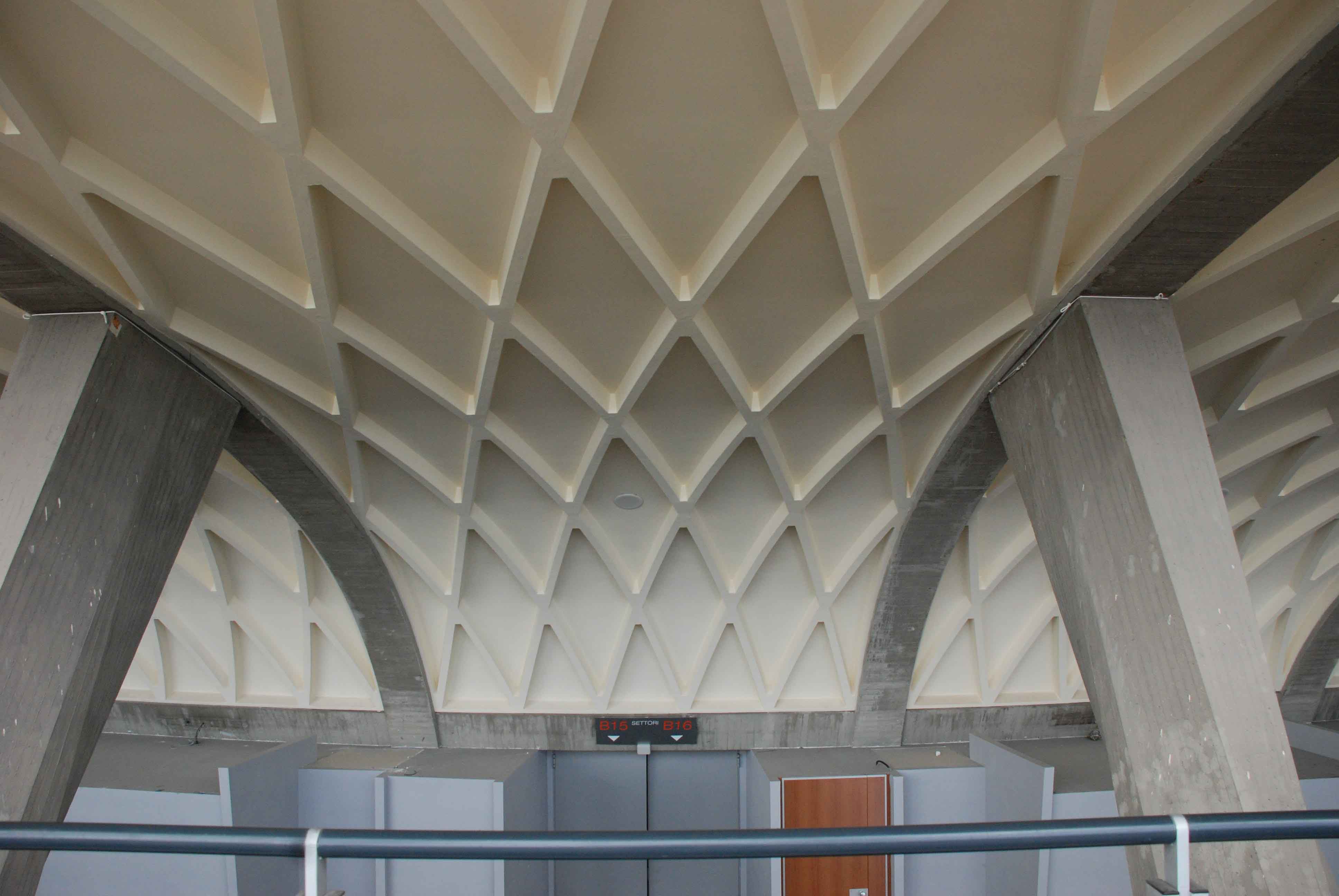 【Famous Architecture Project】PalaLottomatica-Pier Luigi Nervi-Architectural CAD Drawings