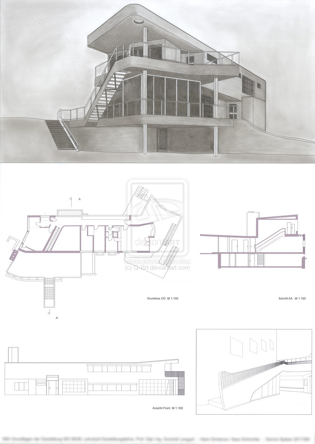 【Famous Architecture Project】Schminke House-Hans Scharoun-Architectural CAD Drawings