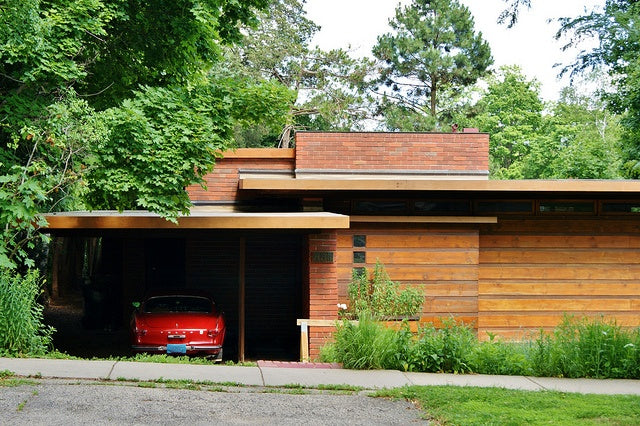 【Famous Architecture Project】Herbert and Katherine Jacobs House-Frank Lloyd Wright-Architectural CAD Drawings