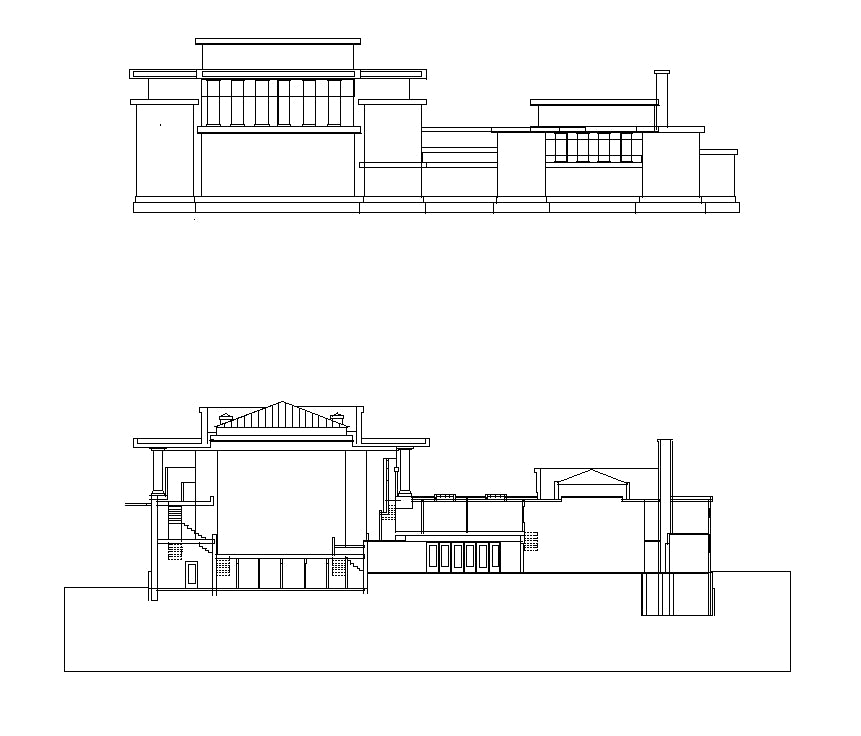 【Famous Architecture Project】Unity Temple-Frank Lloyd Wright-Architectural CAD Drawings