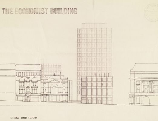 【Famous Architecture Project】The Economist Building-Alison and Peter Smithson-Architectural CAD Drawings