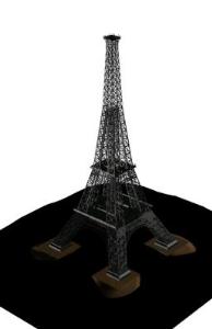 【Famous Architecture Project】Eiffel Tower 3d Max model-Architectural 3D max model