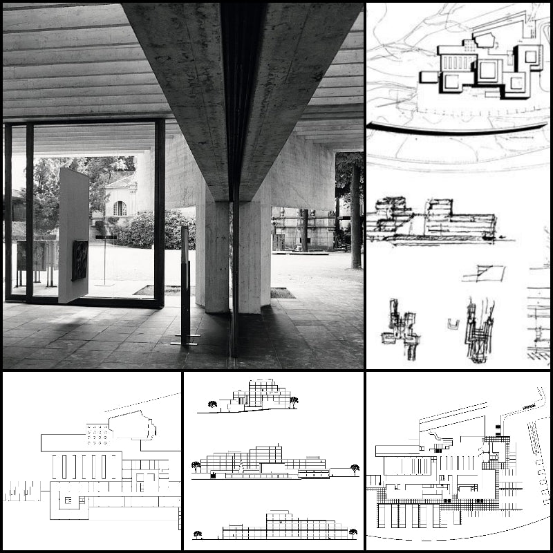 【Famous Architecture Project】Edificio amministrativo Pohjola-Alvar Aalto-Architectural CAD Drawings