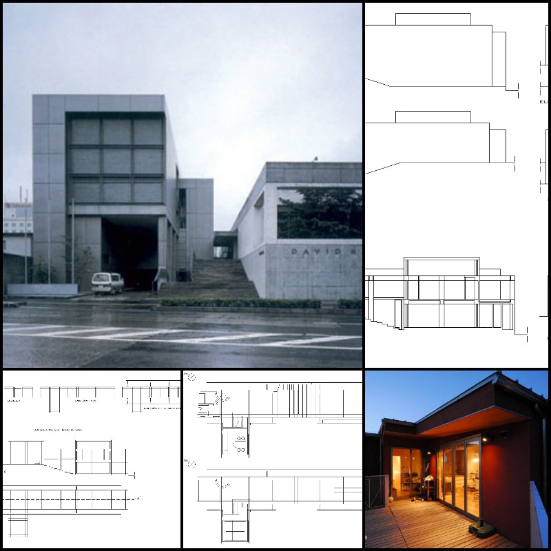 【Famous Architecture Project】Casa matsumoto planos - Tadao Ando-Architectural CAD Drawings