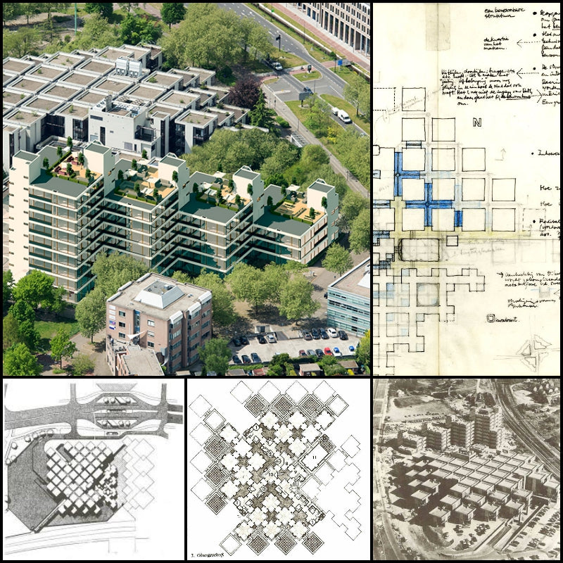 【Famous Architecture Project】Centraal Beheer Office Buildings Apeldoorn-Herman Hertzberger-Architectural CAD Drawings