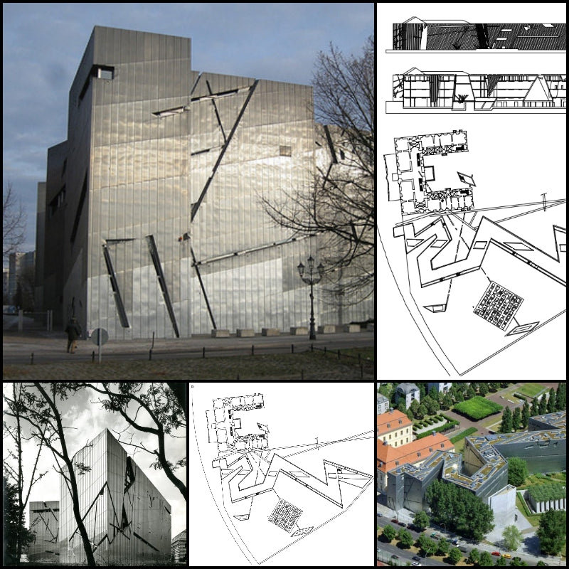 【Famous Architecture Project】Judisches Museum-Architectural CAD Drawings
