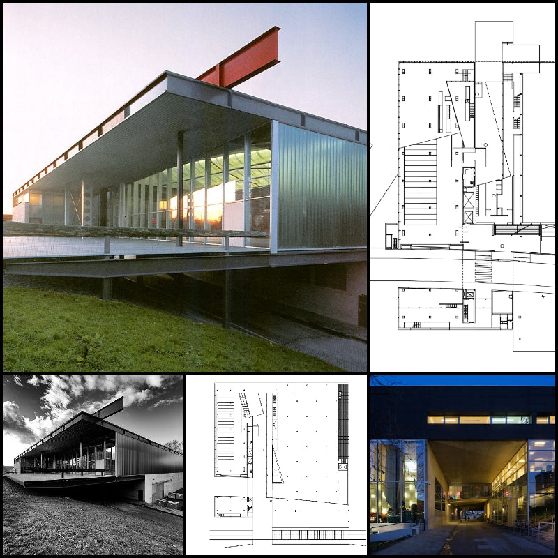 【Famous Architecture Project】Kunsthal -Rem Koolhaas-Architectural CAD Drawings