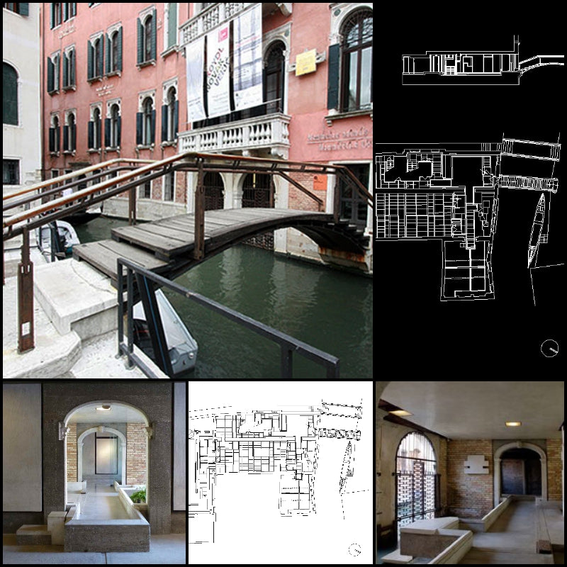 【Famous Architecture Project】Querini Stampalia Foundation-Carlo Scarpa-Architectural CAD Drawings