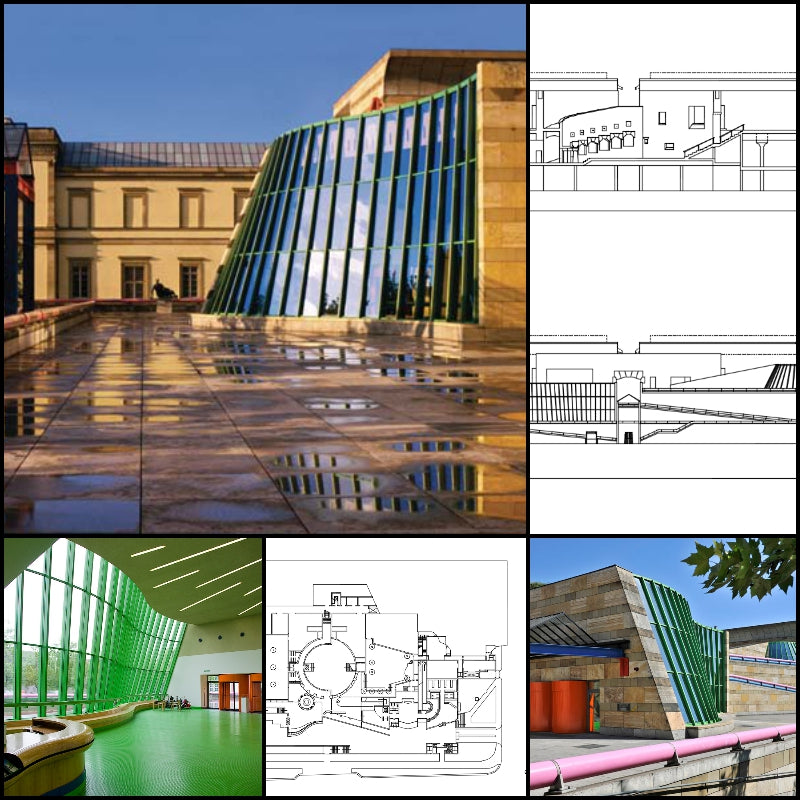 【Famous Architecture Project】Staatsgalerie Stuttgart-Architectural CAD Drawings