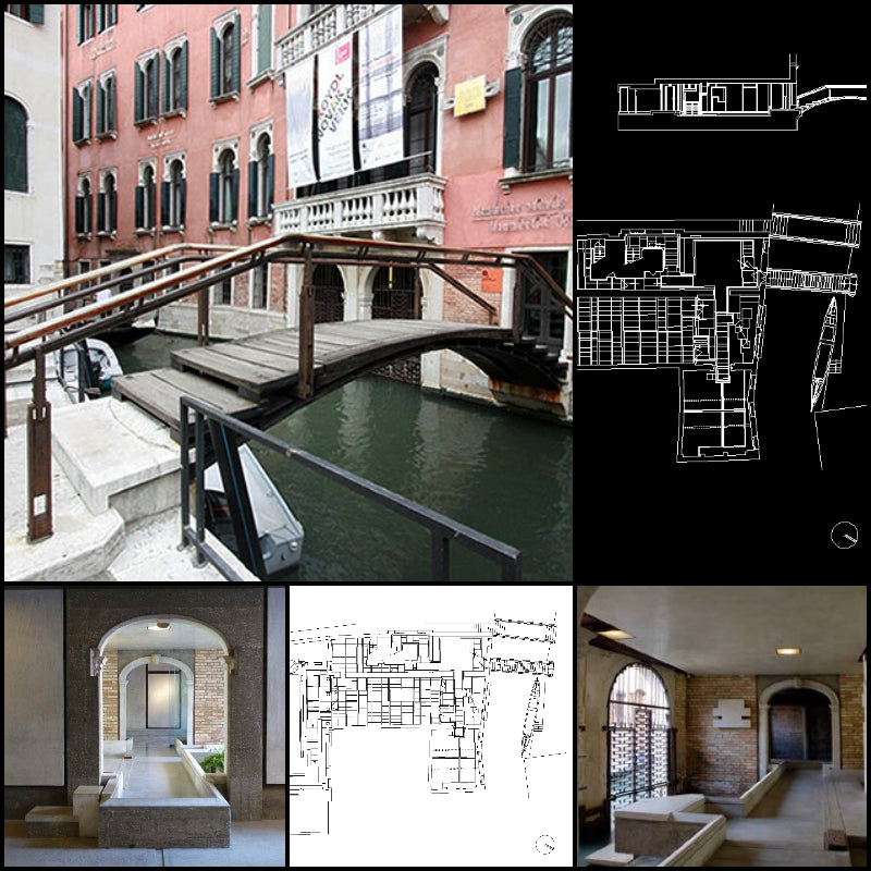 【World Famous Architecture CAD Drawings】🕌 Querini Stampalia Foundation-Carlo Scarpa