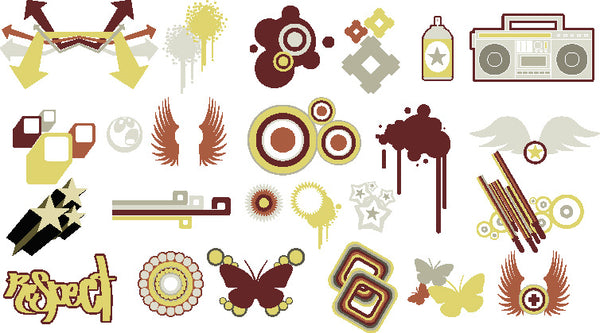 ★Free Vector Design Elements V.6-Free Download Illustration AI Vector