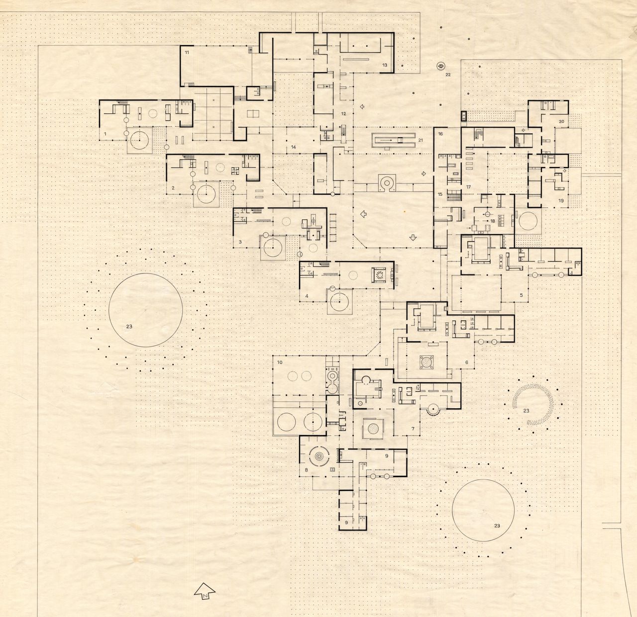 【Famous Architecture Project】Burgerweeshuis Amsterdam-Aldo van Eyck-Architectural CAD Drawings