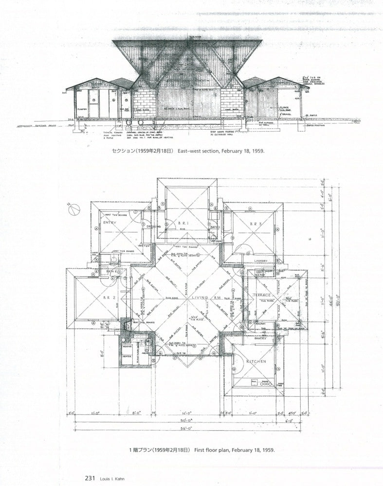 【Famous Architecture Project】Louis I. Kahn - Wiesshouse-CAD Drawings
