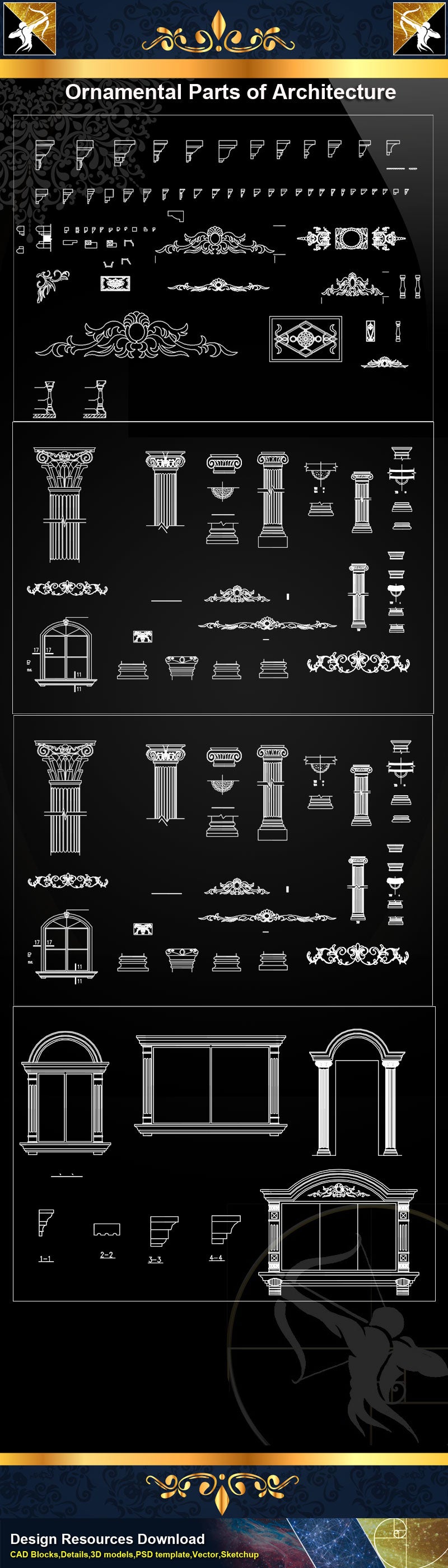 ★Ornamental Parts of Architecture 8