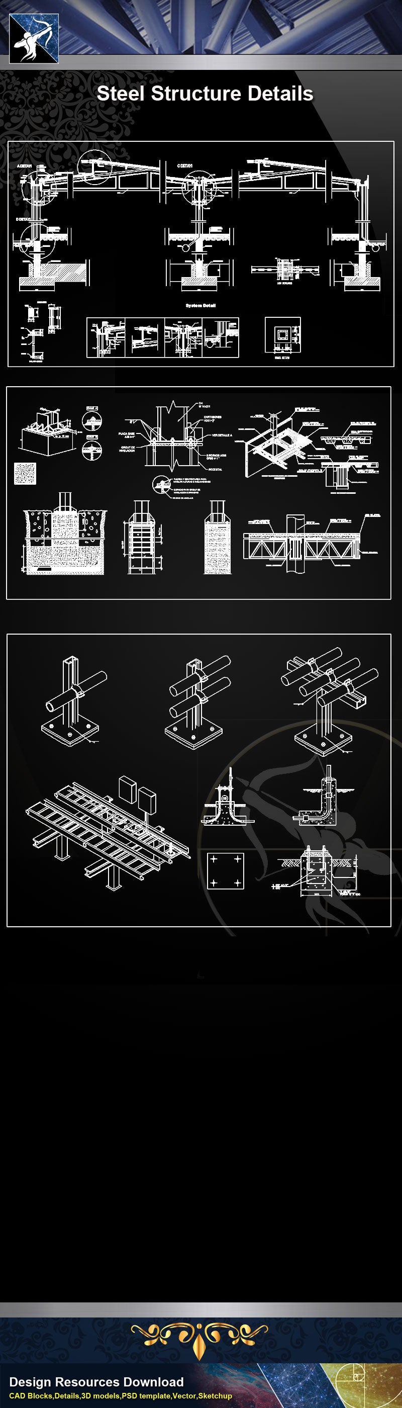 【Steel Structure Details】Steel Structure Details Collection V.4