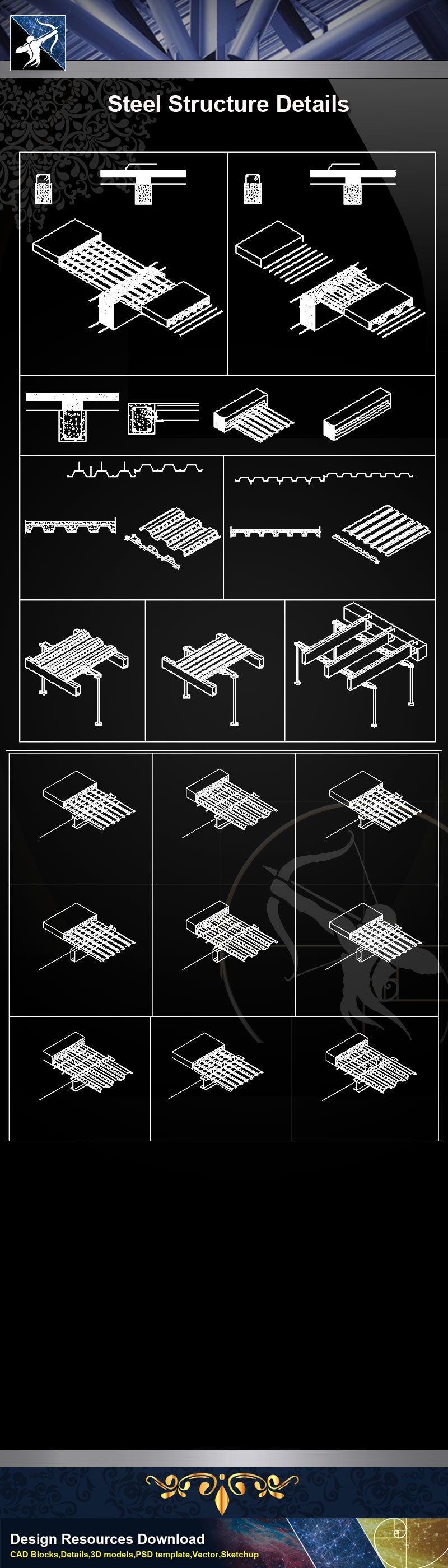 【Steel Structure Details】Steel Structure Details Collection V.5