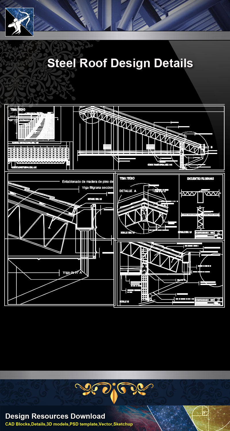 【Steel Structure Details】Steel Roof Design