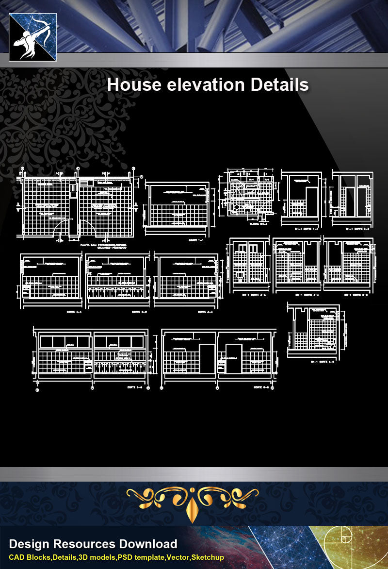 【Architecture Details】House elevation details