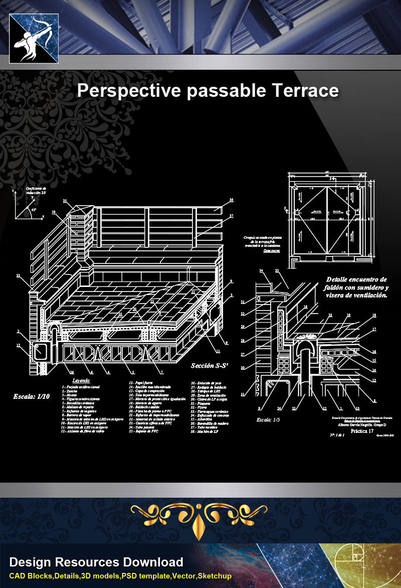 【Architecture Details】Perspective passable Terrace