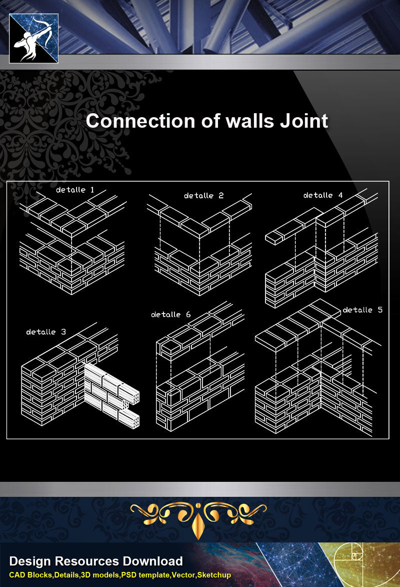 【Concrete Details】Connection of walls Joint