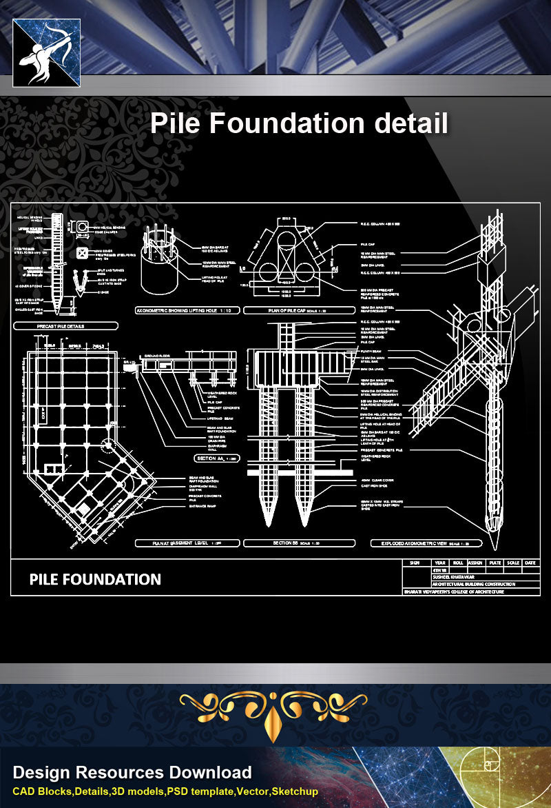 pile foundations | Roof structure, Foundation, Pile