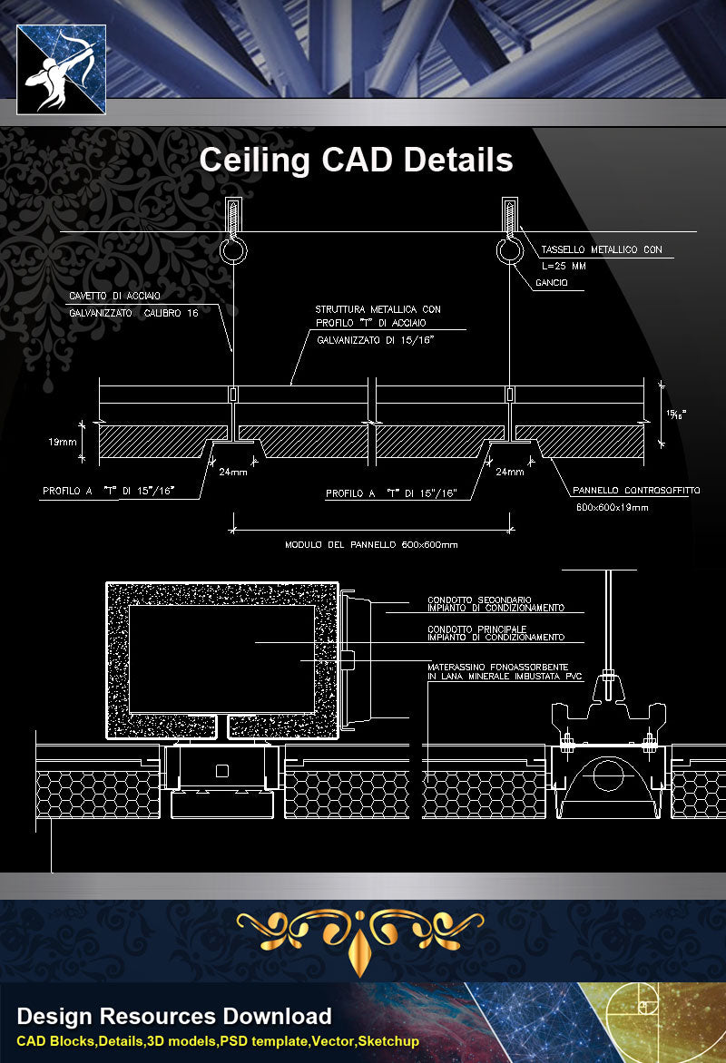 Ceiling Details Architecture Details,CAD Details,Construction Details and Drawings