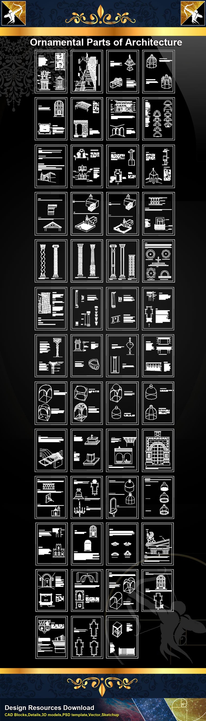 Ornamental Parts of Architecture 1