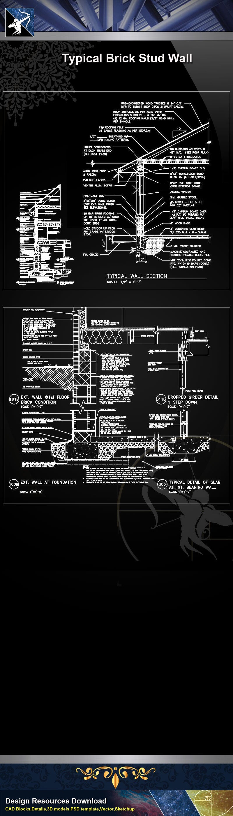 【Wall Details】Typical Wall Details